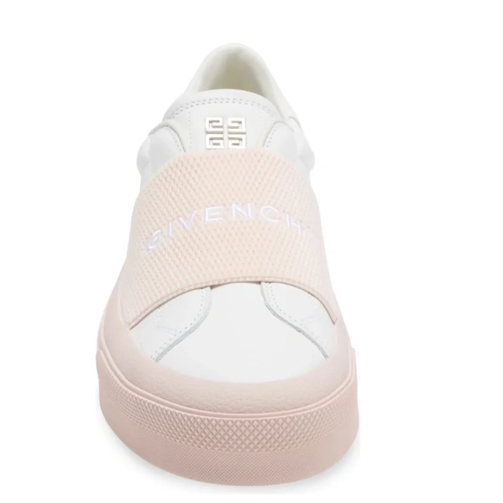 NIB $675 Givenchy City Court Logo Strap Sneaker 7.5 US / 37.5 EU in WHITE / PINK - Picture 4 of 6